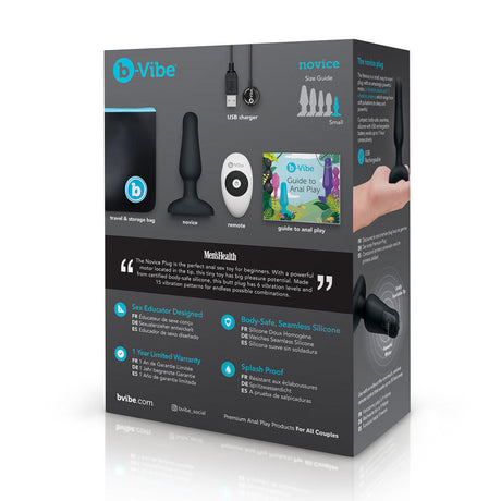 b-Vibe Novice Vibrating Silicone Butt Plug