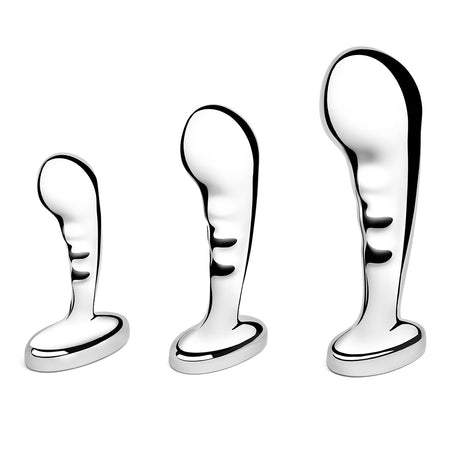 b-Vibe Stainless Steel 3-Piece P-Spot Training Set