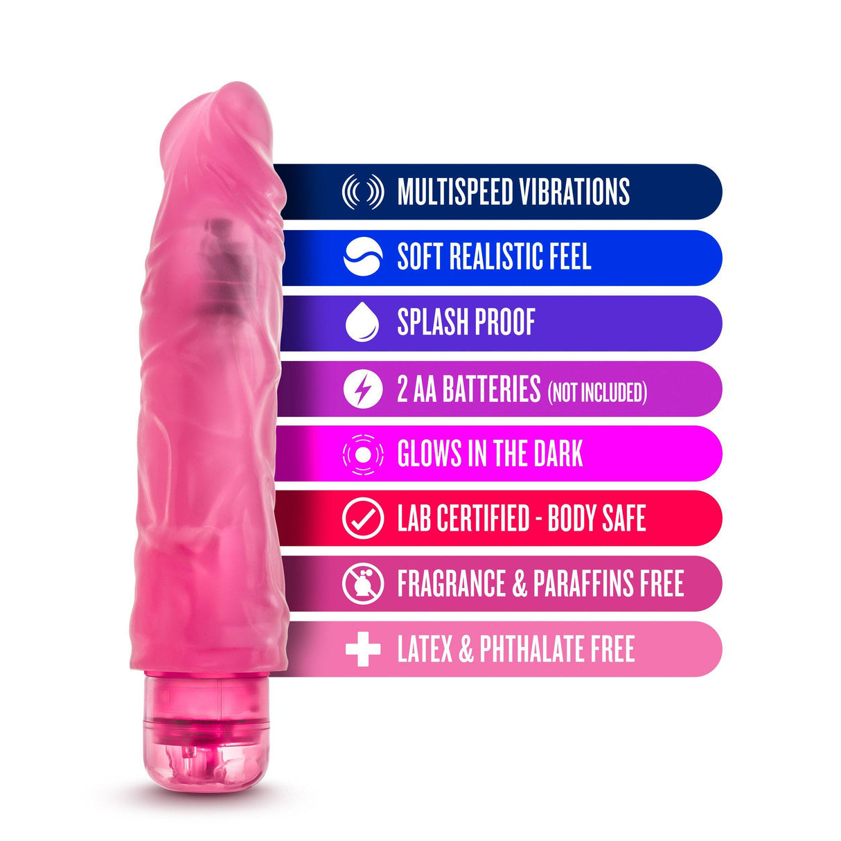 Blush Glow Dicks 9 Inch The Drop Vibe