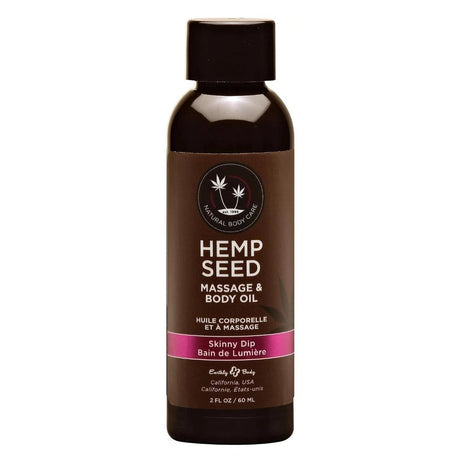 Earthly Body Hemp Seed Massage & Body Oil - 2 oz