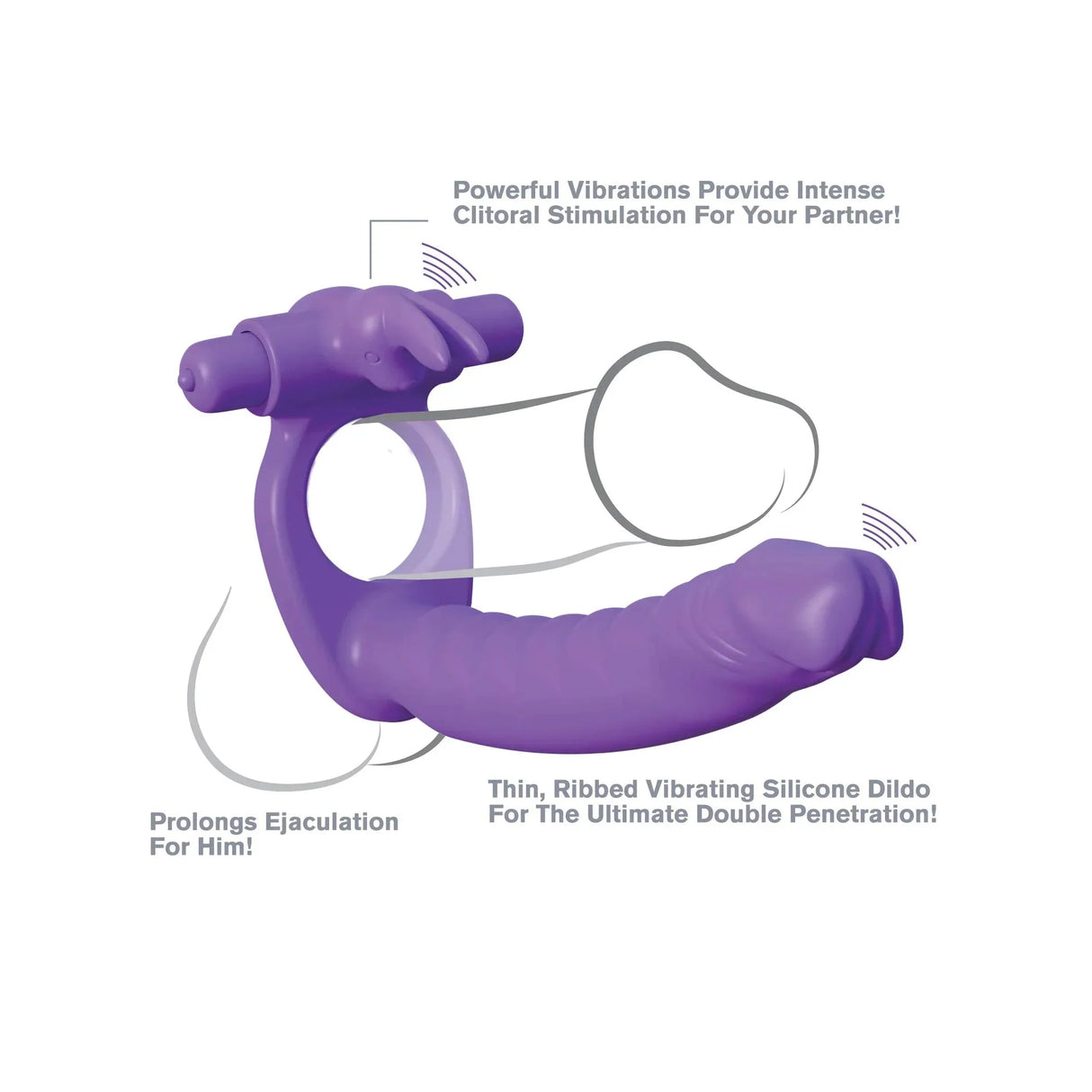 Fantasy C-ringz Silicone DP Cock Ring