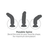 King Cock 7 Inch Suction Cup Vibrating Dildo