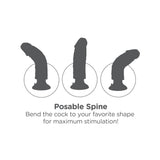 King Cock 8 Inch Vibrating Dildo