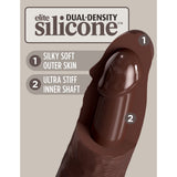 King Cock Elite 7 Inch Dual Density Vibrating Silicone Dildo