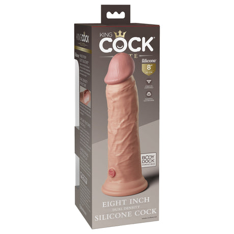 King Cock Elite 8 Inch Dual Density Silicone Dildo