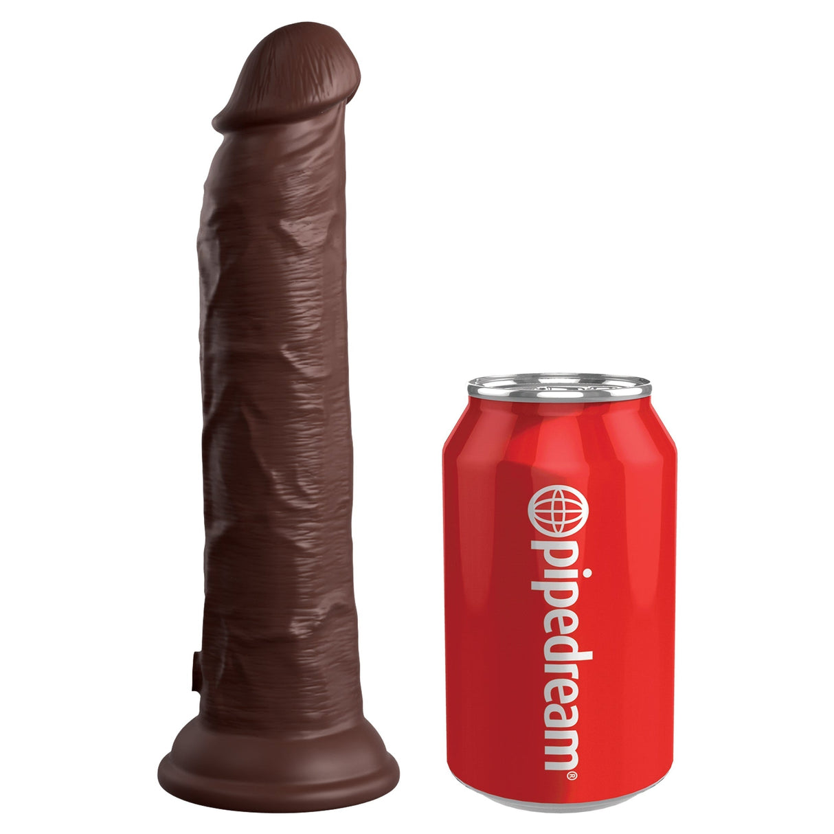 King Cock Elite 9 Inch Dual Density Vibrating Silicone Dildo
