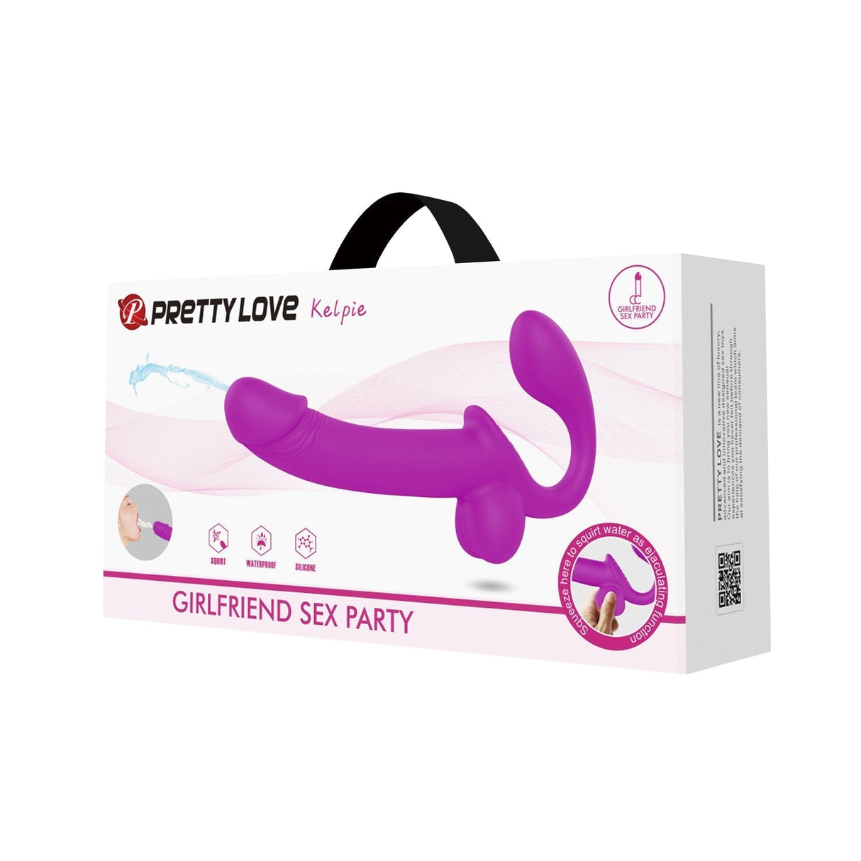 Pretty Love Kelpie Squirting Strapless Strap On Dildo